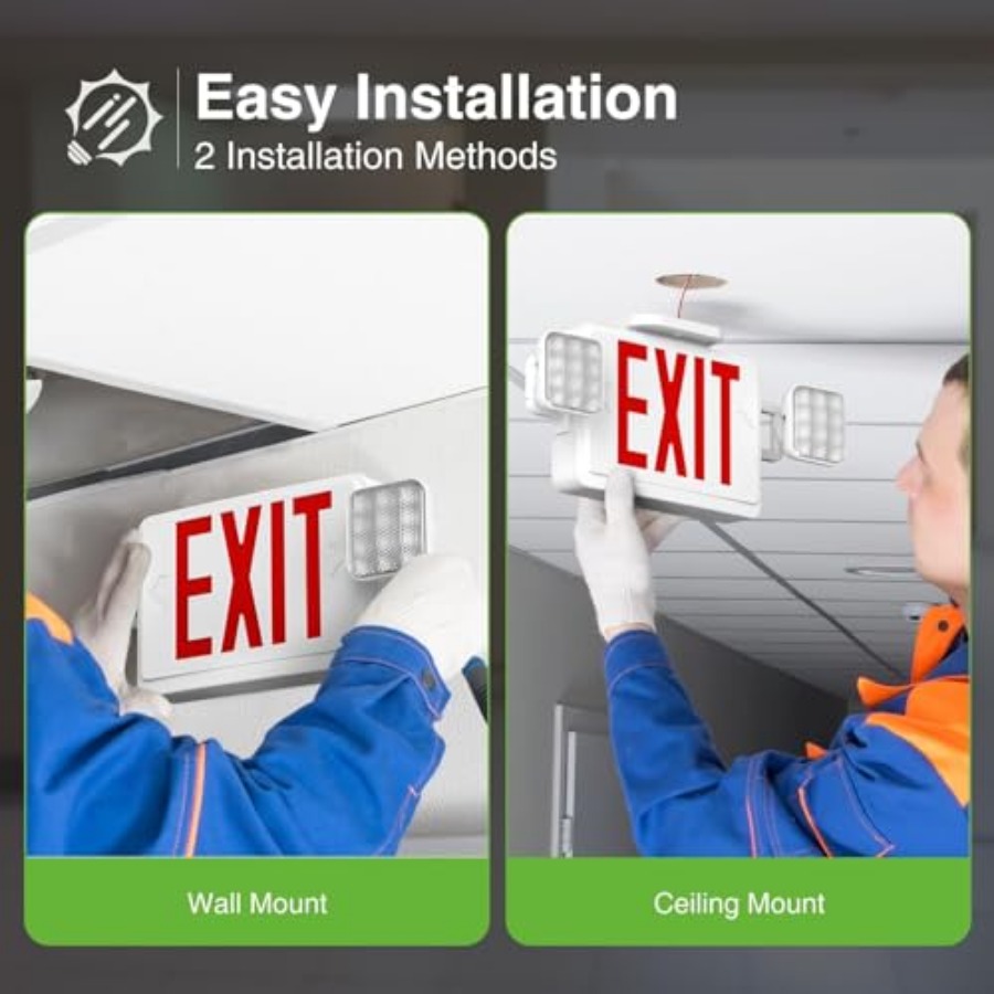 LED Exit Sign with Emergency L - Emergency Exit Sign recensie en prijs
