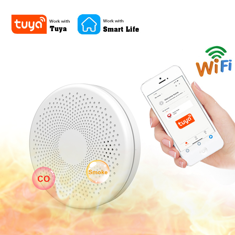 2 in 1 Version WiFi Tuya Smart - Smoke Detector Interconnected recensie en prijs