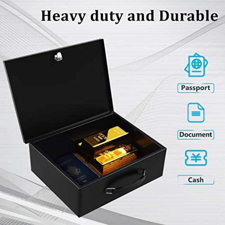 Portable Metal Safe Box with K - Fire Safe Document recensie en prijs