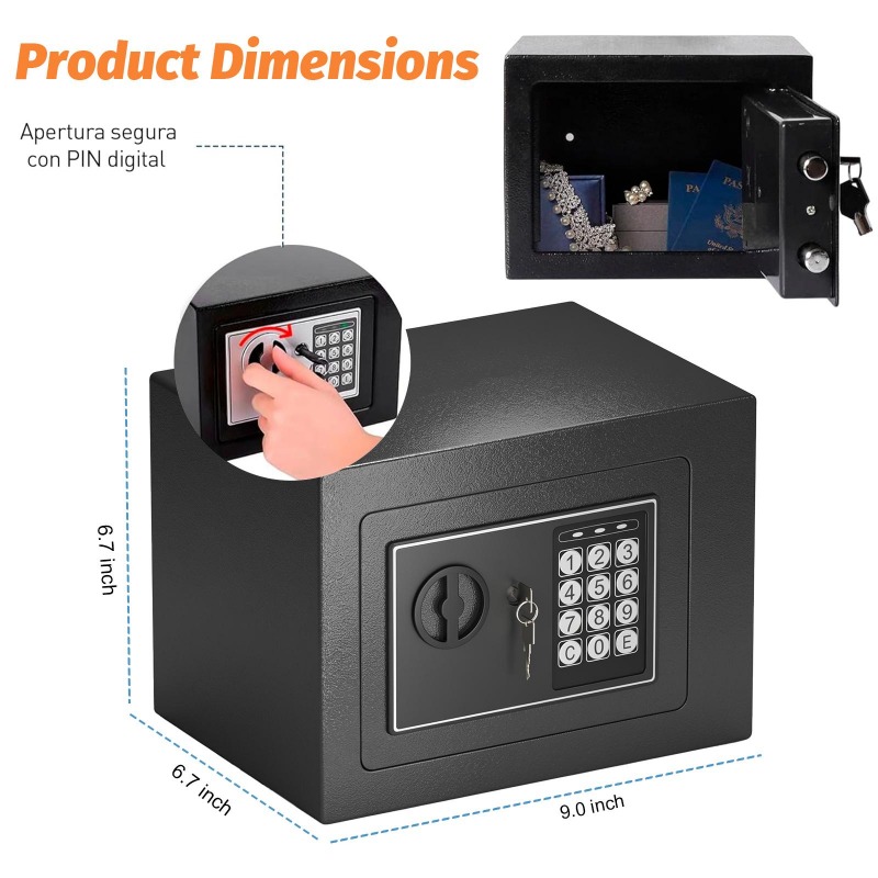 Digital Electronic Safe Box wi - Lockbox Key Secure recensie en prijs