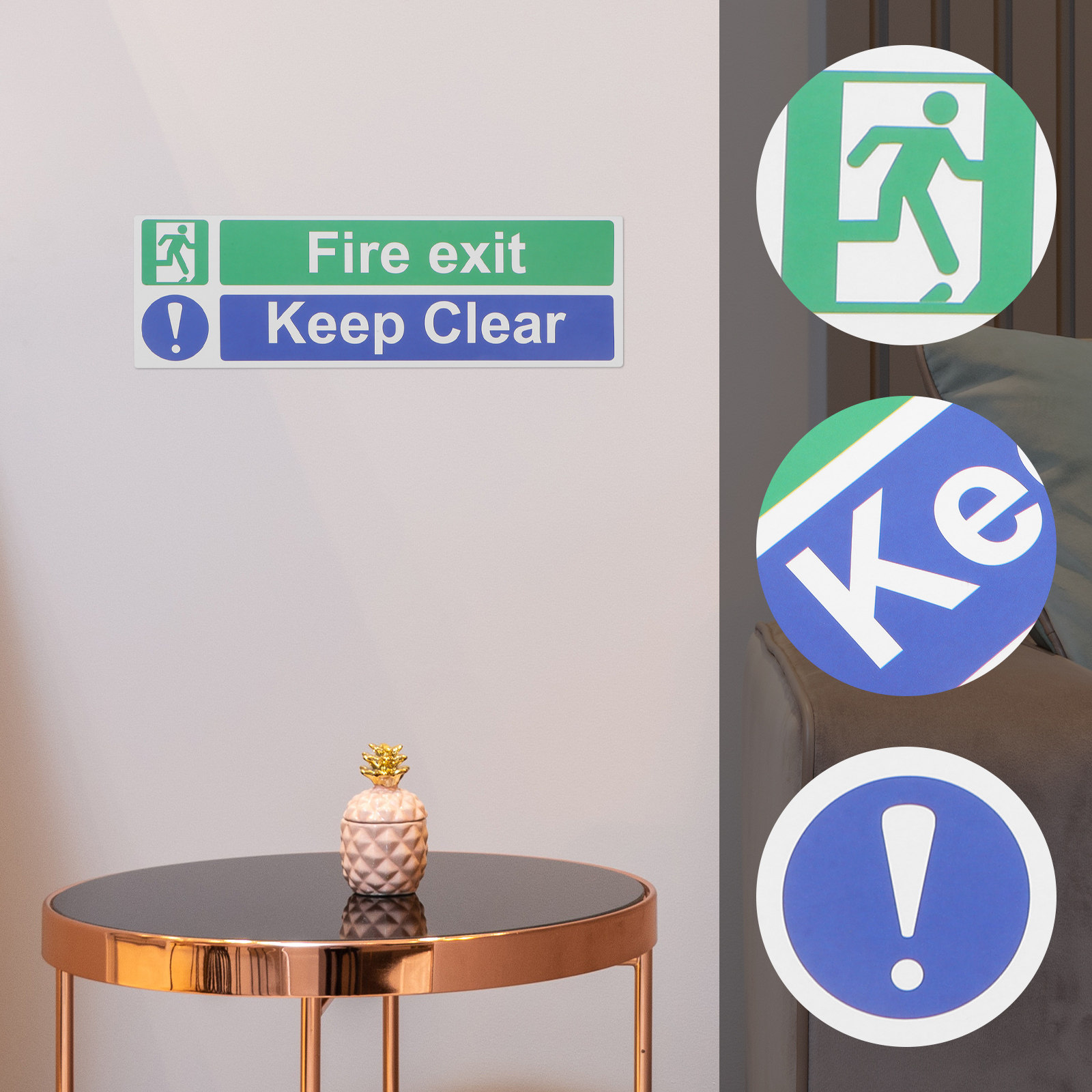 5Pcs Emergency Exit Keep Clear - Emergency Exit Sign recensie en prijs