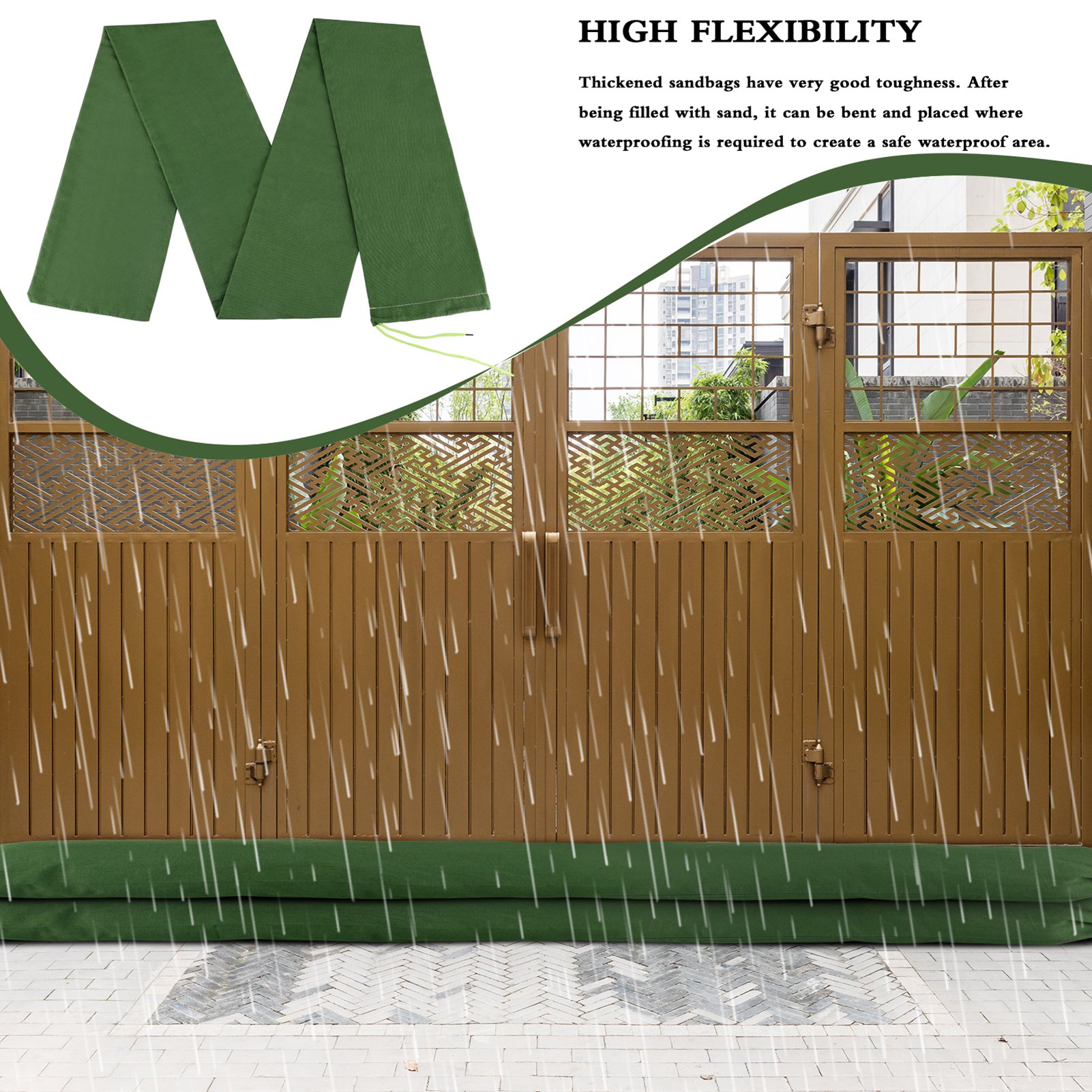 Sandbag Long Sandbag Green Can - Flood Barrier Bag recensie en prijs