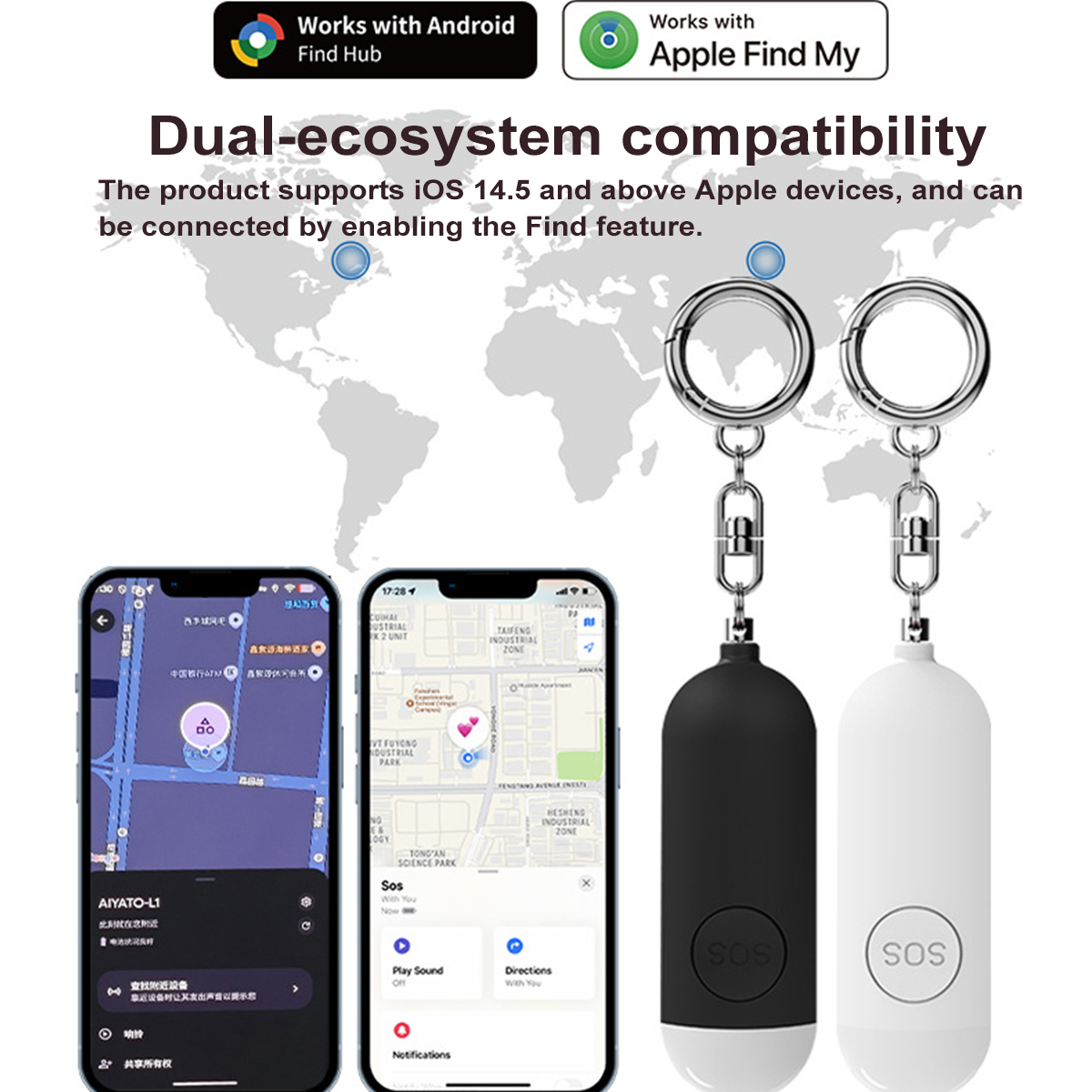 Self Defense Alarm LED Light R - Personal Alarm Keychain recensie en prijs