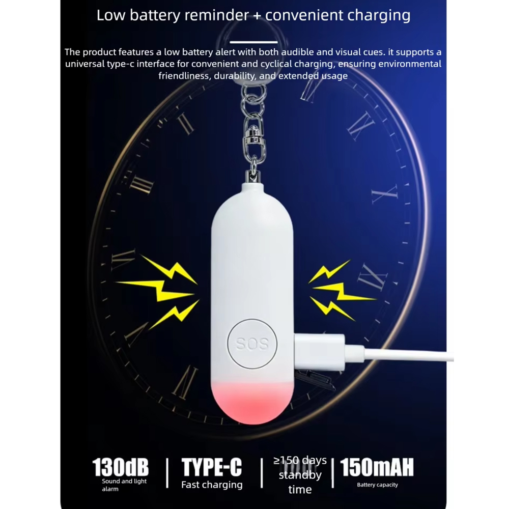 Self Defense Alarm LED Light R - Personal Alarm Keychain recensie en prijs