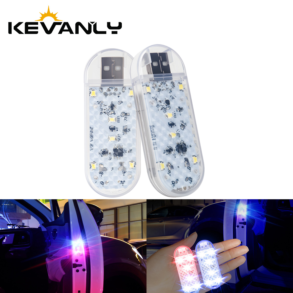 1/2pcs Car Door LED Strobe War - Emergency Exit Sign recensie en prijs