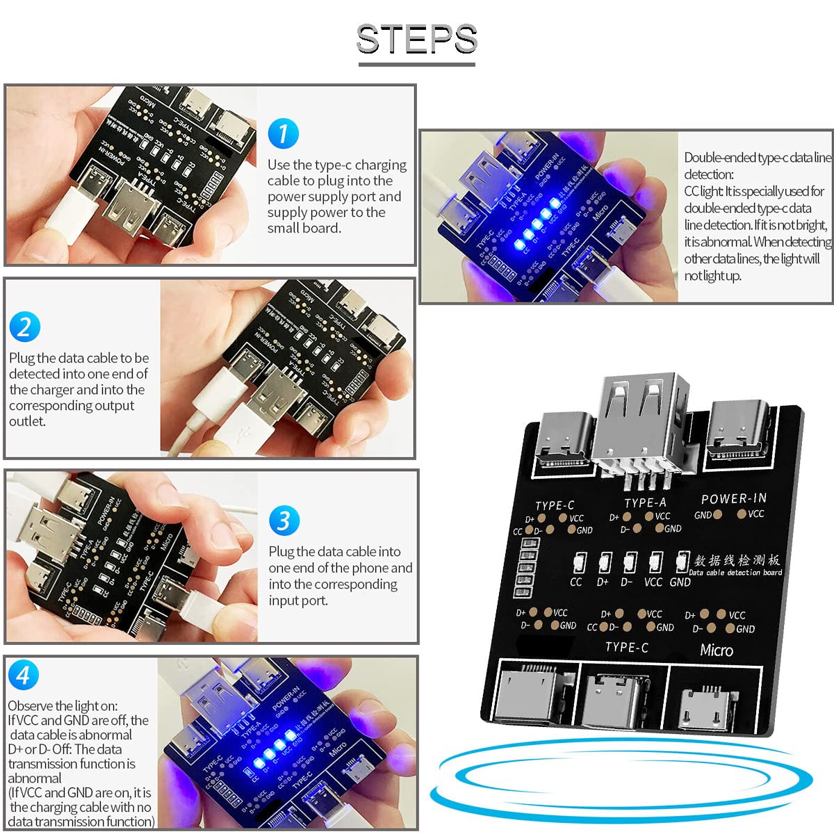 DT3 Data Cable Detection Board - Co Detector Plug recensie en prijs