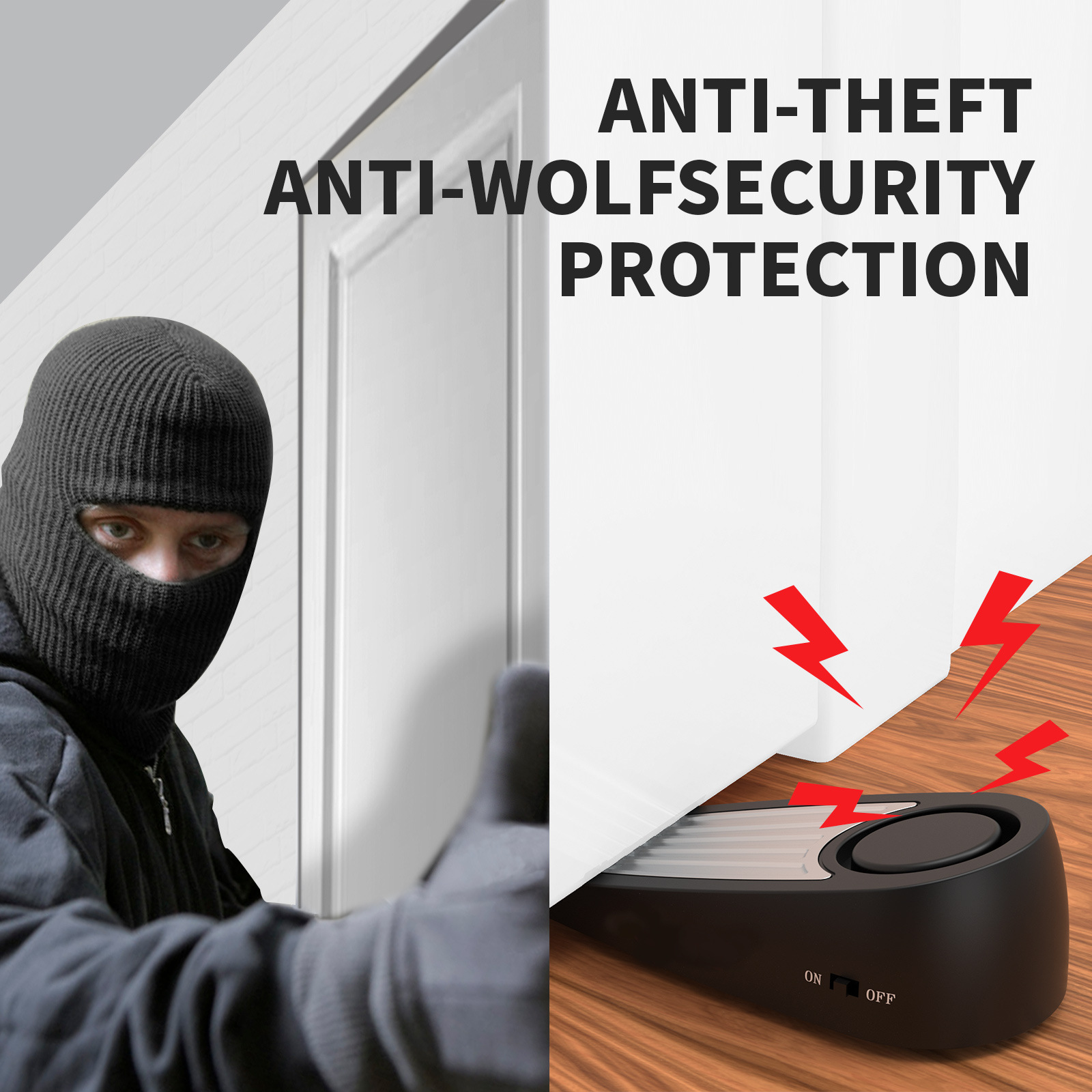 Wireless 130dB Door Stop Alarm - Door Stop Alarm recensie en prijs