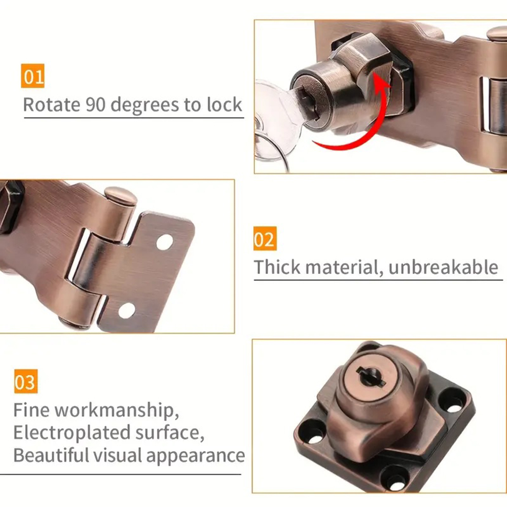 Locking Hasp Heavy Duty Lockin - Medicine Cabinet Lock recensie en prijs