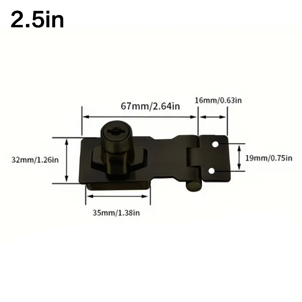 Locking Hasp Heavy Duty Lockin - Medicine Cabinet Lock recensie en prijs