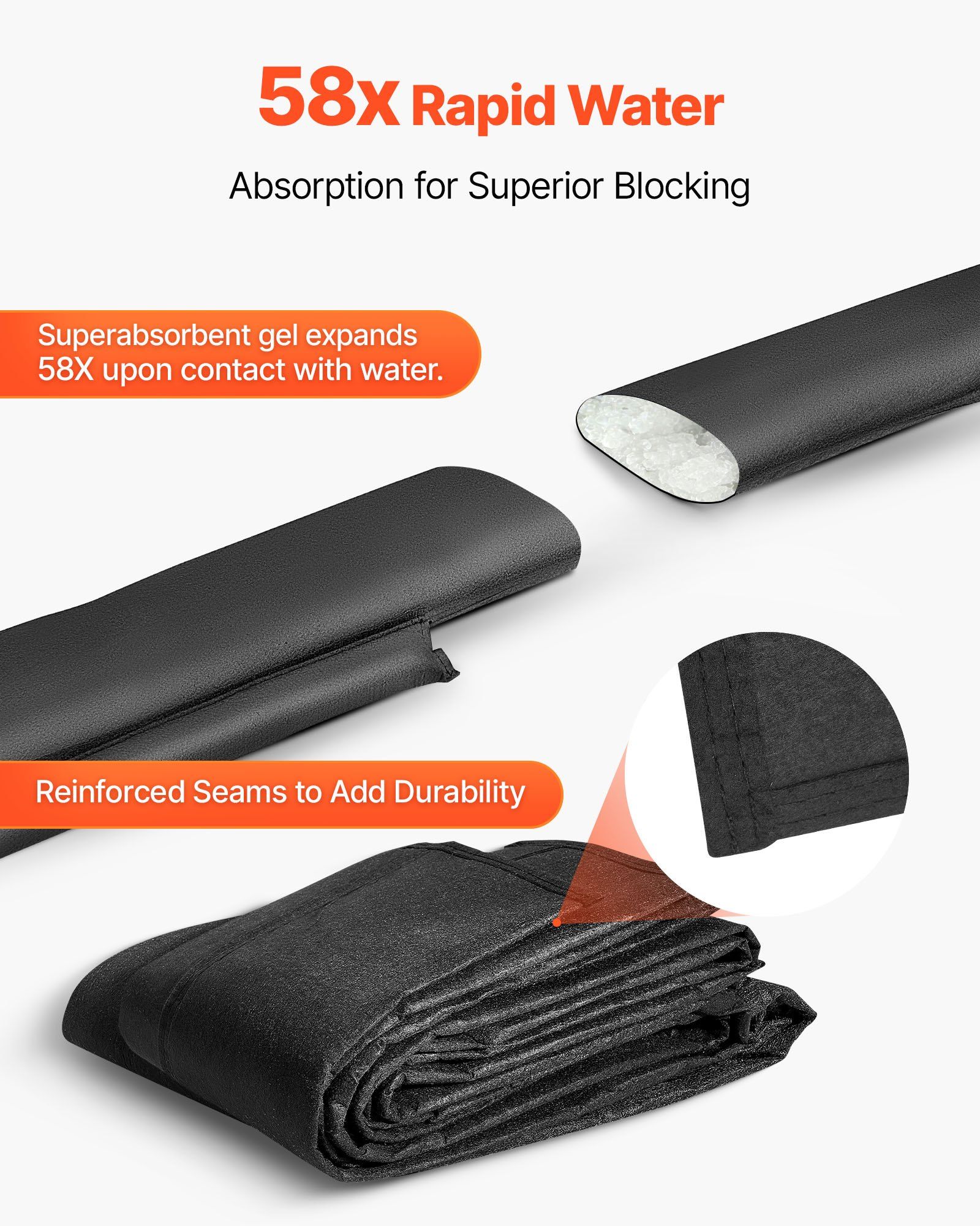 Flood Barrier, 8 Pack, 1.6 x 1 - Flood Barrier Bag recensie en prijs