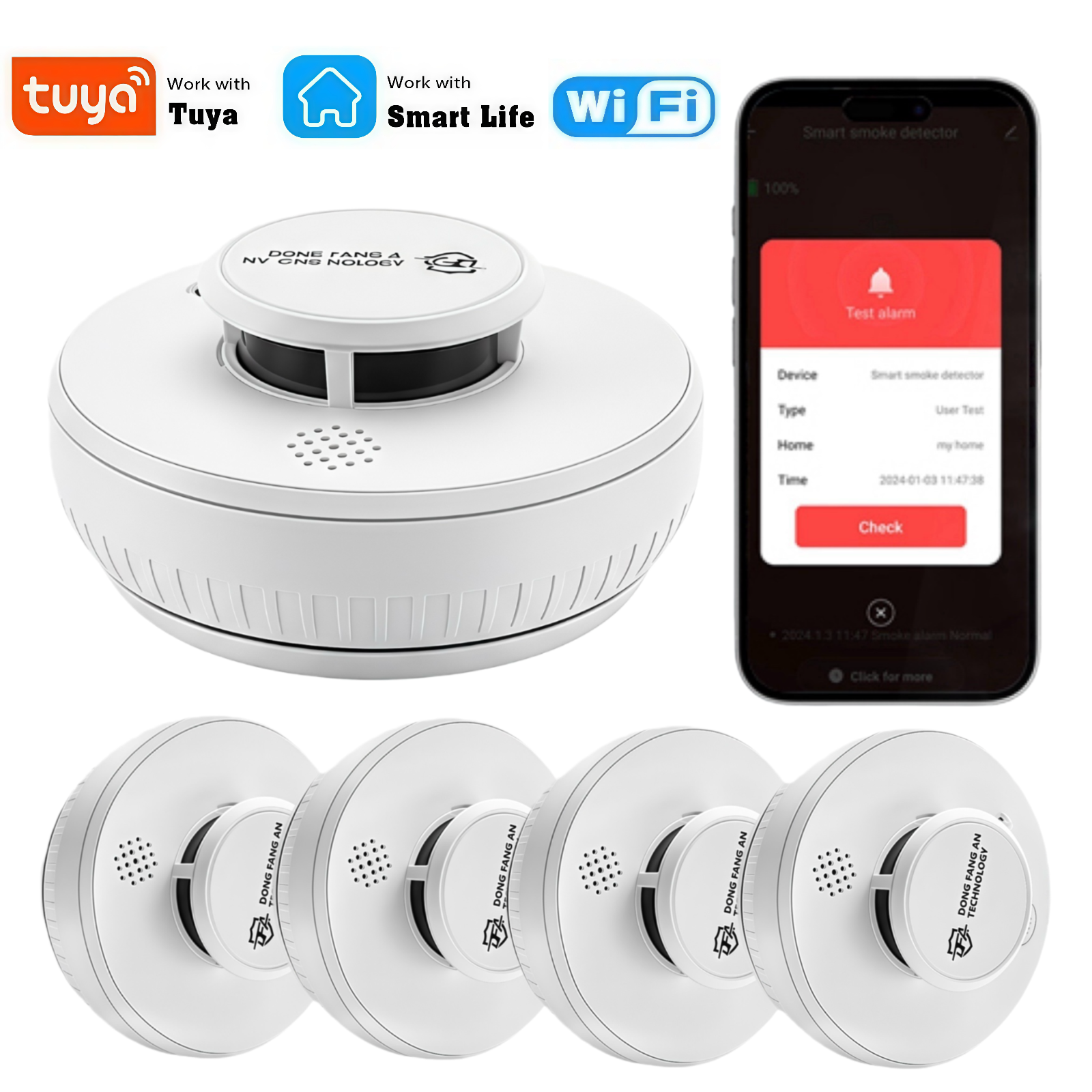 DFA Wifi Smoke Detector 2 in1  - Smoke Detector Interconnected recensie en prijs