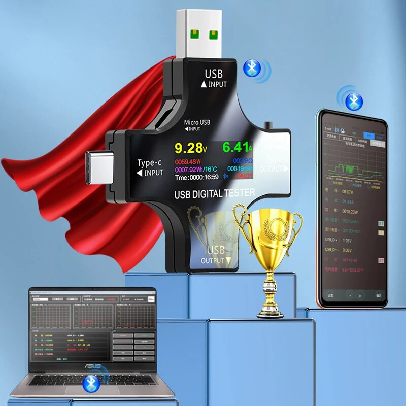 USB Tester DC Type-C PD Digita - Co Detector Plug recensie en prijs