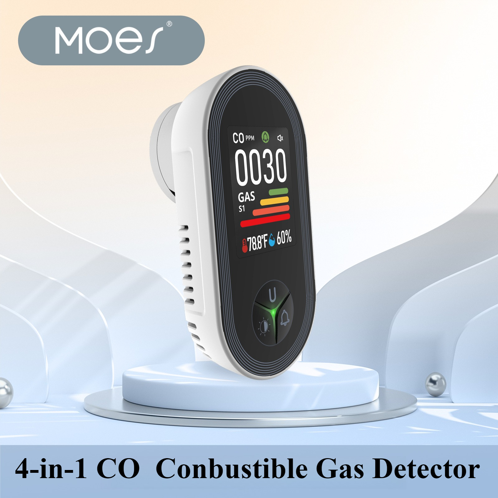 MOES 4-in-1 Plug-in Gas Detect - Co Detector Plug recensie en prijs
