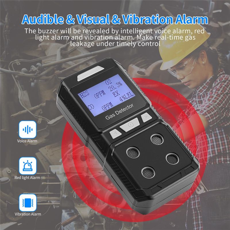 Portable 4 Gas Detector Toxic  - Co Detector Plug recensie en prijs