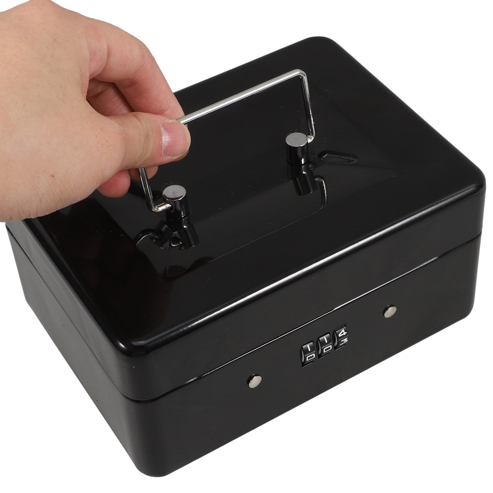 Small Lockable Steel Cash Box  - Lockbox Key Secure recensie en prijs