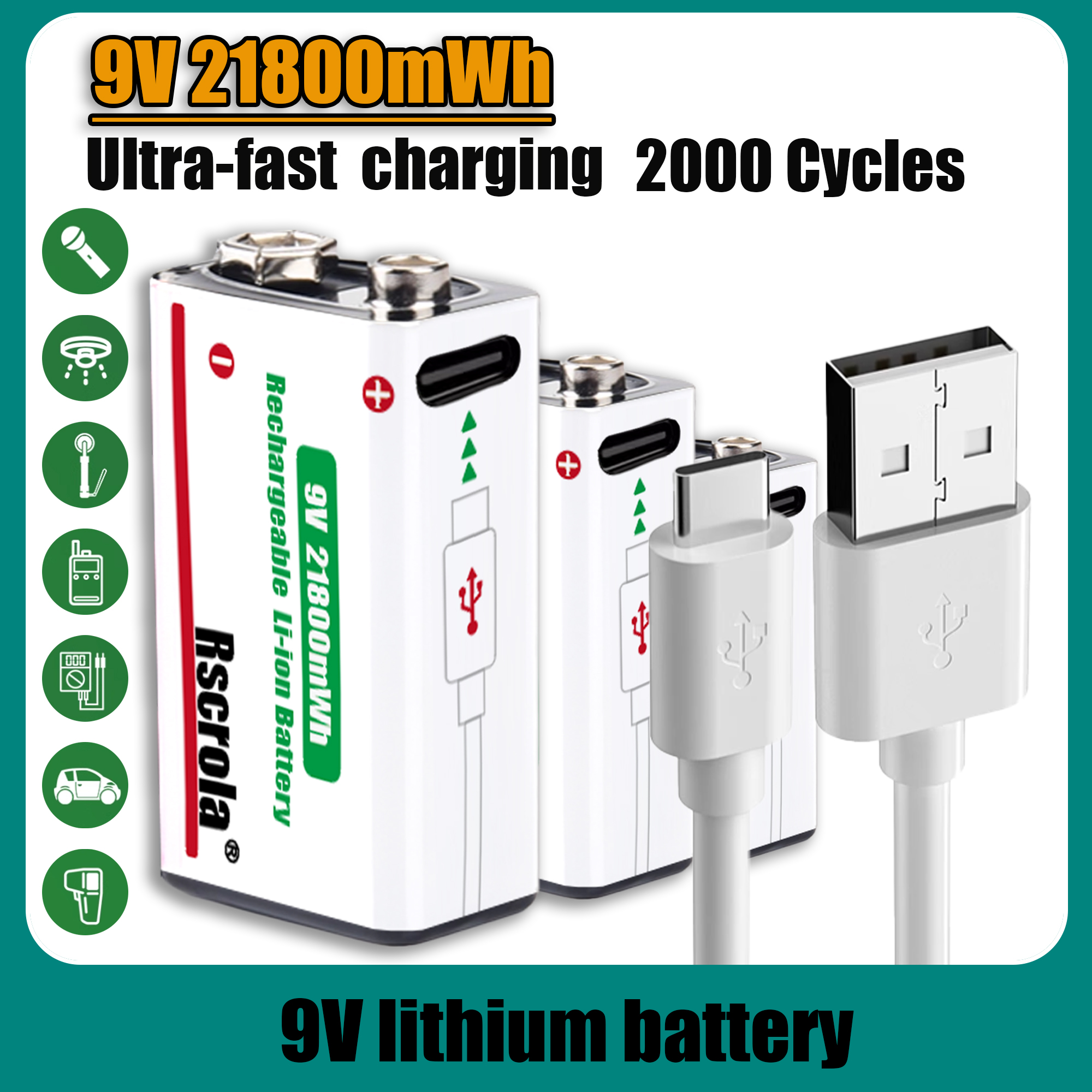 Long-Lasting 9V Lithium ion Re - Smoke Detector Interconnected recensie en prijs