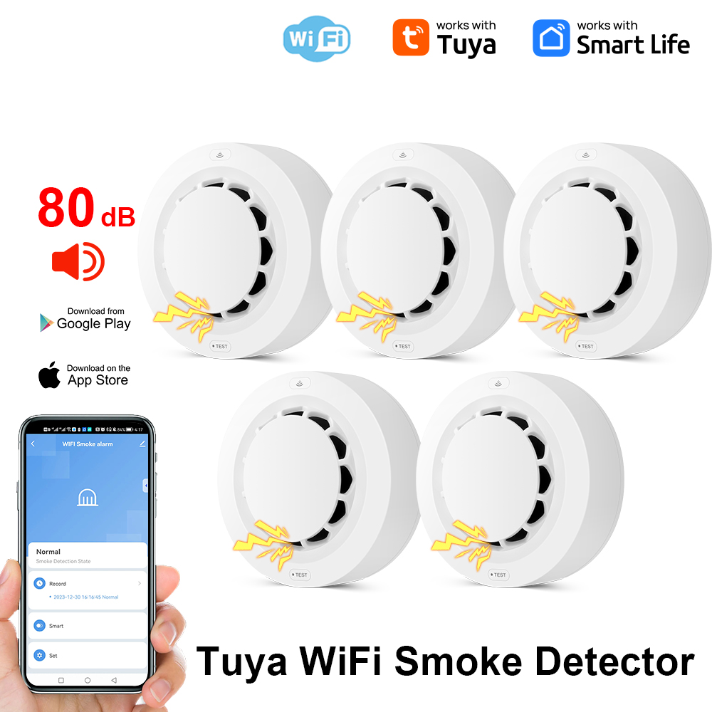 Tuya WiFi Smoke Alarm Fire Pro - Smoke Detector Interconnected recensie en prijs