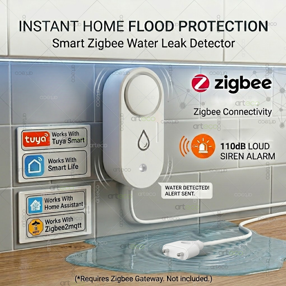 Zigbee Water Leak Detector Sma - Water Alarm Sensor recensie en prijs