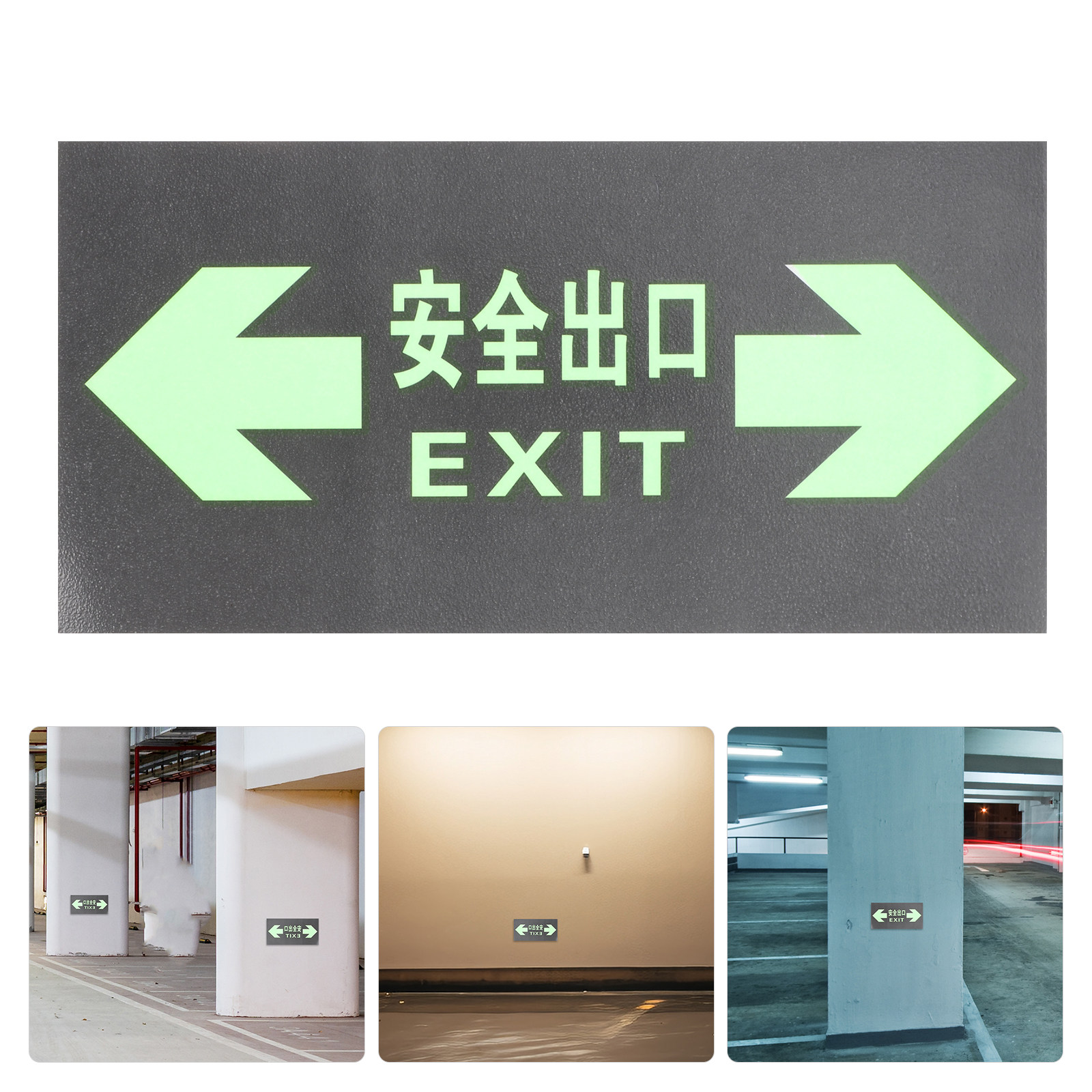 10Pcs Luminous Safety Exit Sig - Emergency Exit Sign recensie en prijs