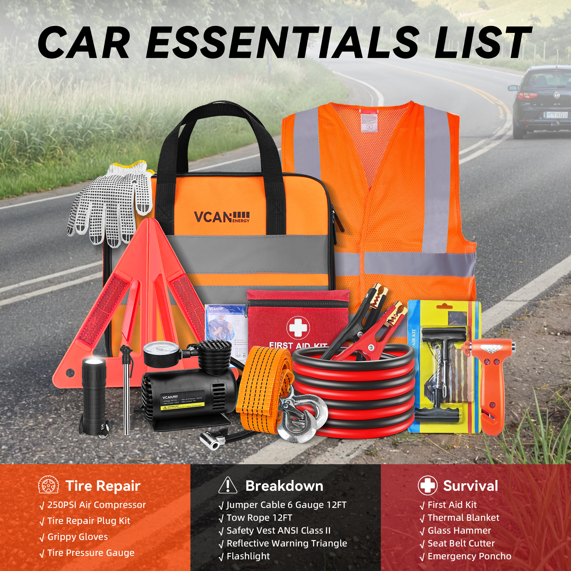 Emergency Safety Kit Bag with  - First Aid Bag Kit recensie en prijs