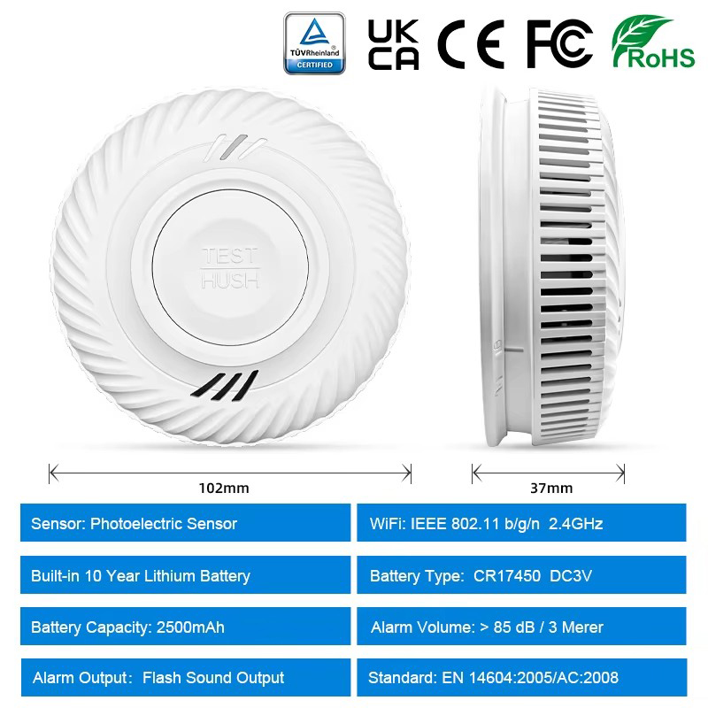 WiFi Tuya Smart Smoke Detector - Smoke Detector Interconnected recensie en prijs