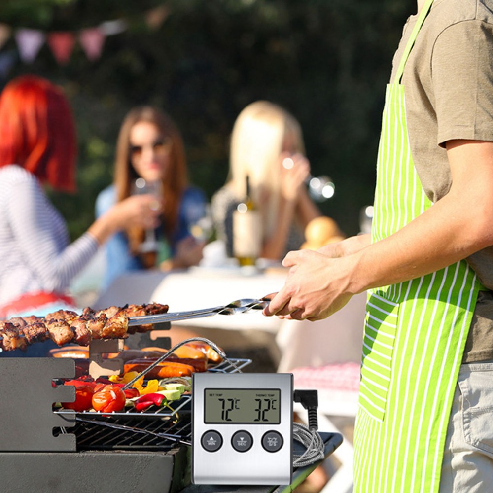 Silver Digital BBQ Meat Thermo - Pool Alarm Float recensie en prijs