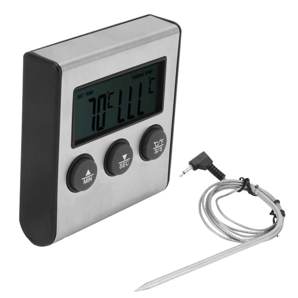 Silver Digital BBQ Meat Thermo - Pool Alarm Float recensie en prijs