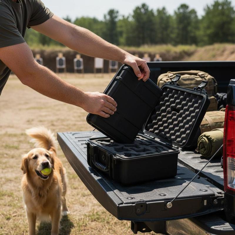 Gun Storage Box 15 x 12 x 10 I - Lockbox Key Secure recensie en prijs