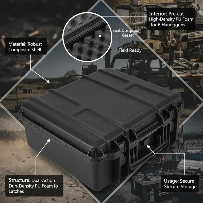 Gun Storage Box 15 x 12 x 10 I - Lockbox Key Secure recensie en prijs