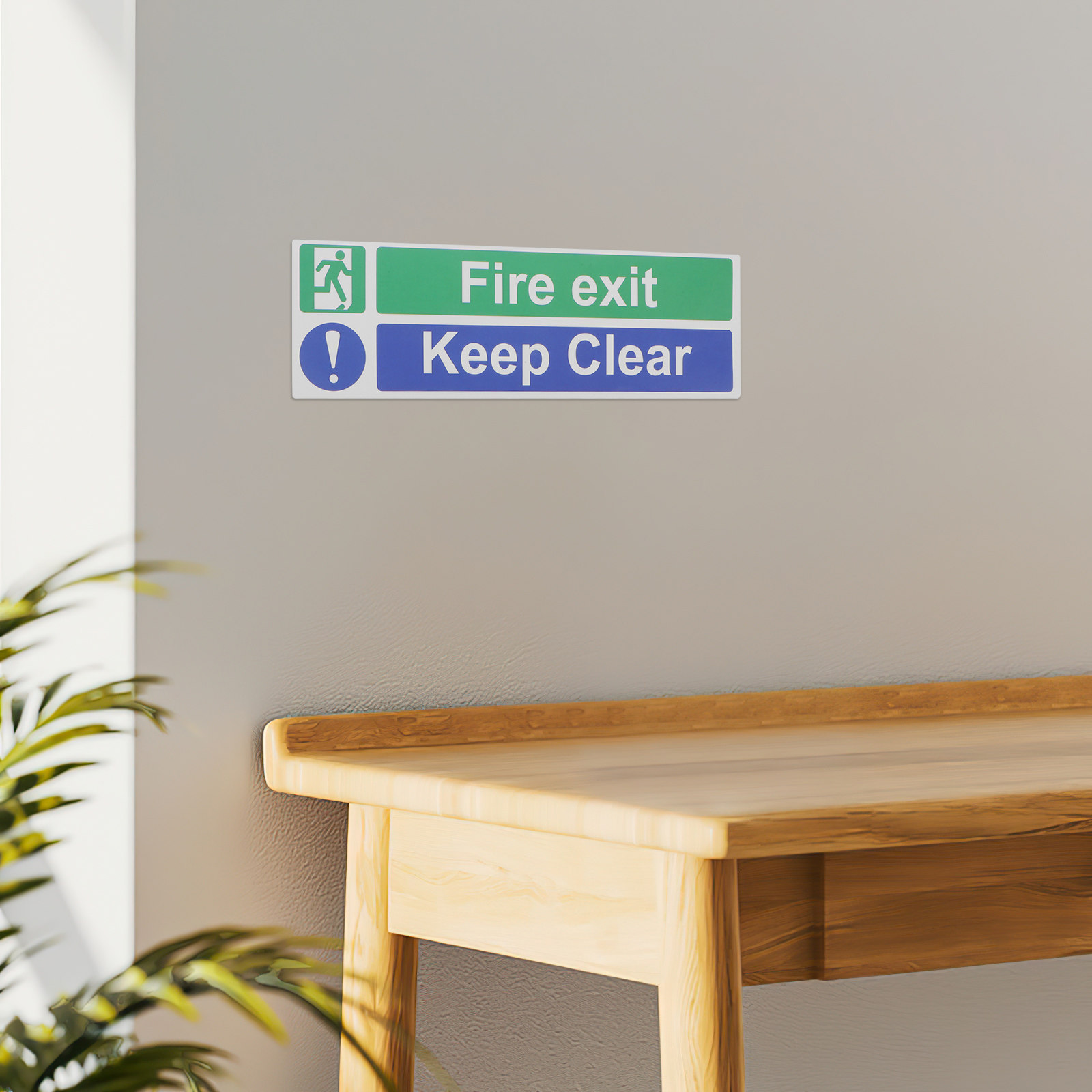 5Pcs Keep Exit Clear Sticker H - Emergency Exit Sign recensie en prijs
