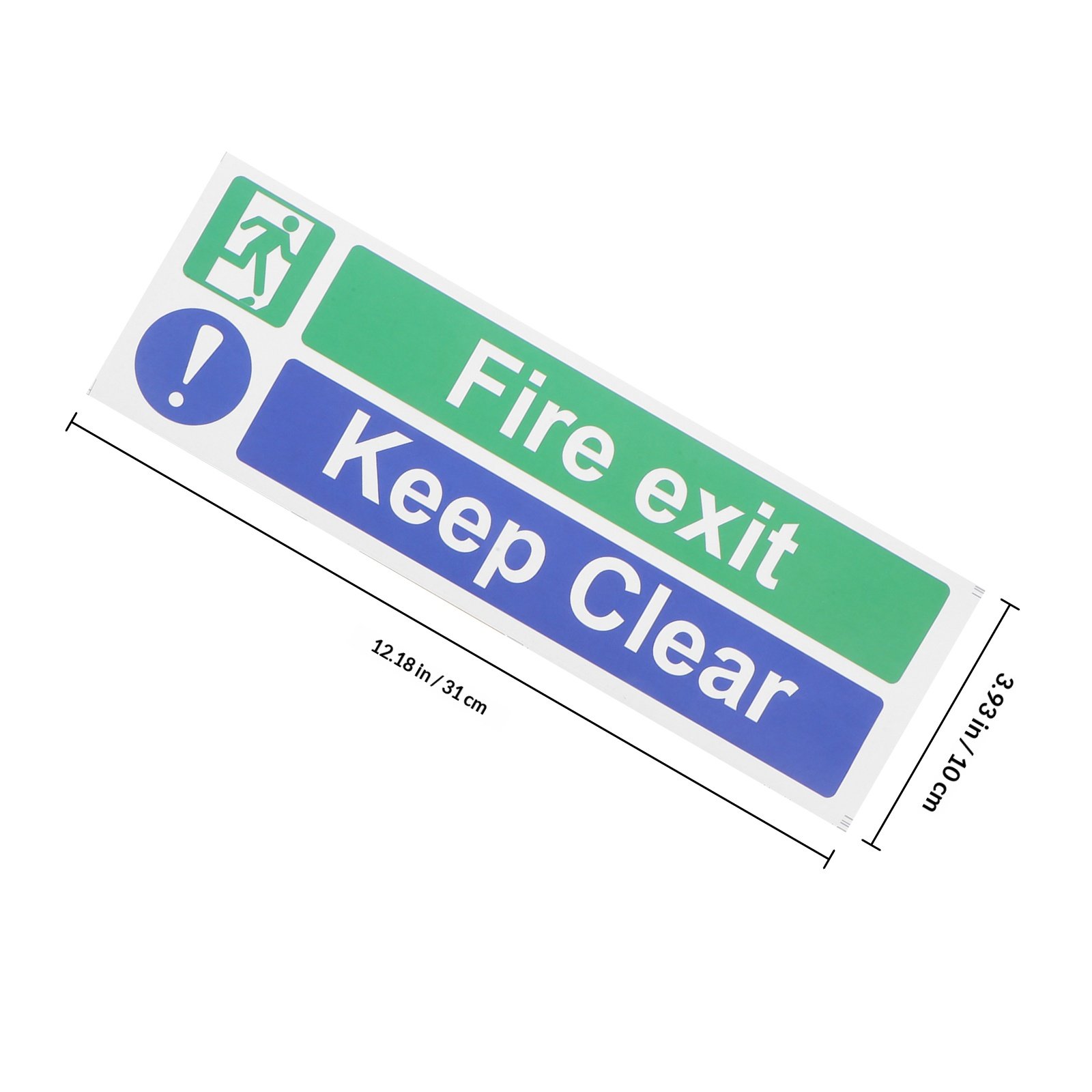 5Pcs Keep Exit Clear Sticker H - Emergency Exit Sign recensie en prijs