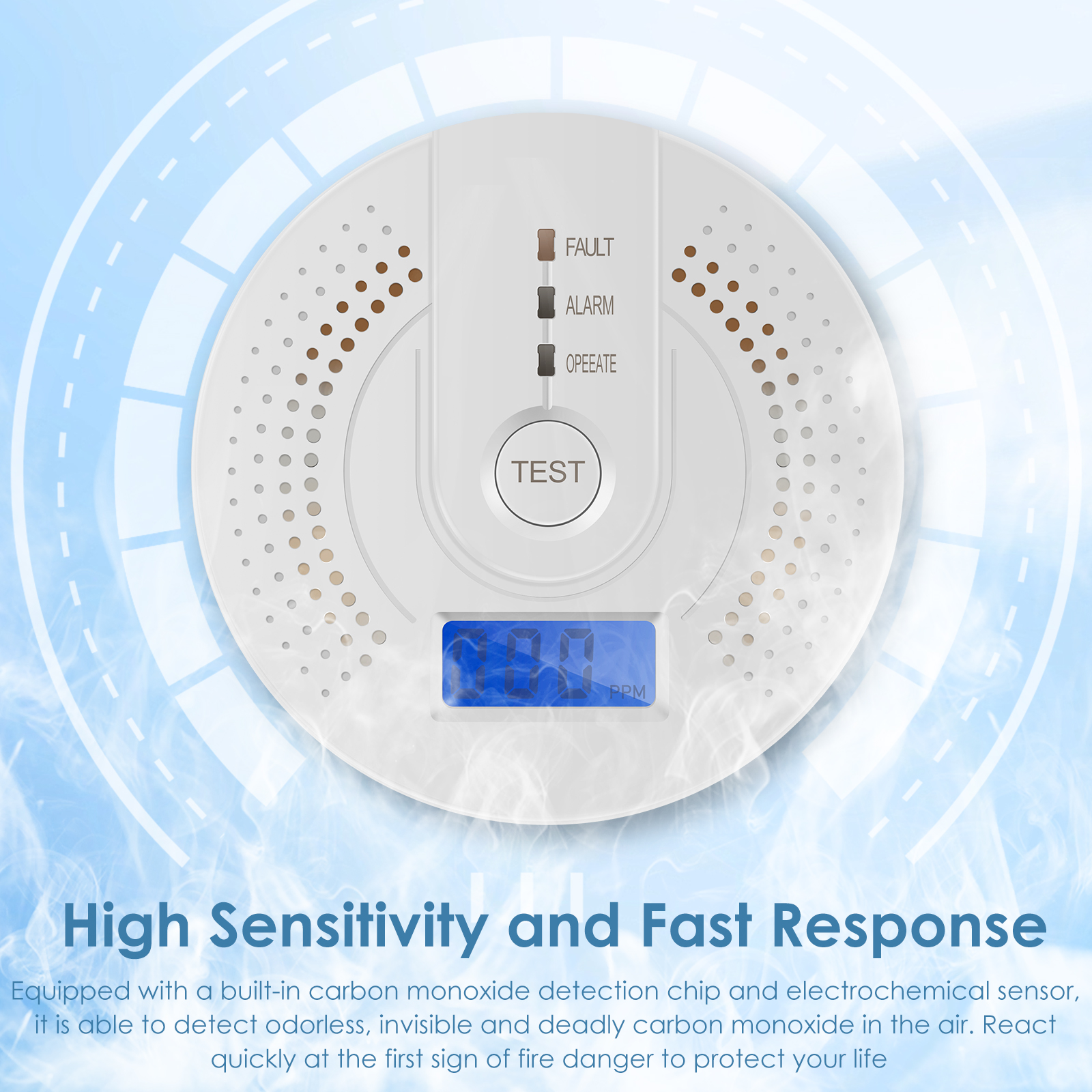 Independent CO Alarm Sensor Ca - Smoke Detector Interconnected recensie en prijs